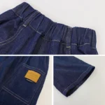 New Boys Summer Fashion Denim Shorts Kids Casual Loose Thin Knee-Length Trousers for 3-12 Years Teenager Outdoor Jeans Pants - Image 6