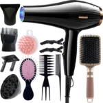 12-piece hair care hair dryer set. Ideal for use in home hair salons, this hair dryer features adjustable multi-speed operation - Image 5