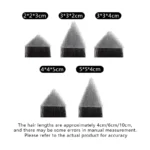 Forehead Patch 100% Human Hair Hairpiece Sideburns Toupee Invisible Seamless Ultra Thin Skin PU Men's Hairline Sideburn Patch - Image 2