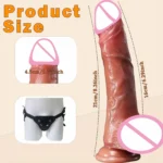 Realistic Vibrator Dildo Telescopic Female Vaginal Penetration Masturbator Anal Plug Penis