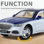 1:24 Mercedes-Maybach S680 Luxury Sedan Simulation Alloy Toy Car Metal Electric doors Opened Sound Light Models collection Gift - Image 5