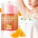 Full Body Deodorant Stick, 45g - Aluminum-Free, Long-Lasting Freshness, Mild Moisturizing with Orange Extract, Suitable for Men and Women, Portable, Suitable for Daily Use and Travel - Image 3