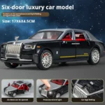 1:32 Simulation Rolls-Royce Phantom Model Car Model Ornaments Luxury Plastic Car Sedan Children’s Toy Car Boy Collection