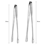 2Pcs Kitchen Tongs Barbecue Grill Tongs Stainless Steel Cooking Tweezers Chef Food Meat Tongs Clip BBQ Tools Kitchen Accessories - Image 7