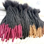 10inch Colored Handmade 0.6cm Inter Loc Extension Human Hair 100% Human Hair Loc Dreadlock Extensions for Women Men Kids