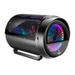 WJCOOLMAN Yuanqidan Mini Computer Case – Circular Side-Exposed Desktop Computer Case Compatible with 240 Water Cooling