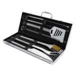 7-Piece Stainless-Steel BBQ Cooking Utensils Set with Case