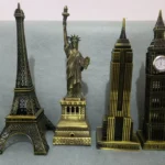 Metal Building 3d Model Statue World Renowned Landmark Buildings Liberty Home Decoration Building Creative Sculpture Model