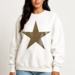 White Sweater with Gold Star