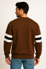 Sweatshirt with Sleeve Stripes - Image 6