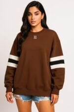 Sweatshirt with Sleeve Stripes - Image 5