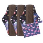 Menstrual Pads Reusable Washable Mama Menstrual Pad Charcoal Bamboo Print Cloth Feminine Hygiene Panty Liner 4PACK,7PACK,10PACK - Image 9