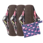 Menstrual Pads Reusable Washable Mama Menstrual Pad Charcoal Bamboo Print Cloth Feminine Hygiene Panty Liner 4PACK,7PACK,10PACK - Image 20