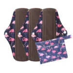 Menstrual Pads Reusable Washable Mama Menstrual Pad Charcoal Bamboo Print Cloth Feminine Hygiene Panty Liner 4PACK,7PACK,10PACK - Image 7