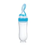Safe Useful Silicone Baby Bottle With Spoon Food Supplement Rice Cereal Bottles Squeeze Spoon Milk Feeding Bottle Cup - Image 9