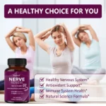 Nerve Support Supplements – Supports Healthy Nerve Function, Blood Flow, Circulation,Antioxidant,120 Capsules