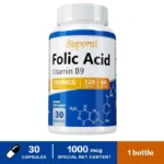 Folic Acid Supplement - Heart Health, Nervous System Health, Prenatal Support - Image 11