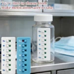 【SSummer10】Reusable Color-Coded Pill Organizer Attach-Medication Tracker Reminder System for Vitamin Bottles Schedule【SS】