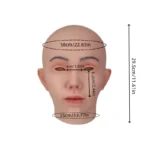 Ultra-realistic silicone mask headpiece for men to transform into women suitable for role-playing, masquerade balls, and cross-d - Image 4
