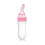 Safe Useful Silicone Baby Bottle With Spoon Food Supplement Rice Cereal Bottles Squeeze Spoon Milk Feeding Bottle Cup - Image 7
