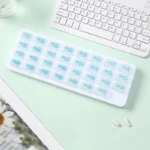 1 Piece Portable 31 Day Pill Organizer, Sealed Medication Container For Vitamins And Pills, Home Or Travel Pill Box - Image 10