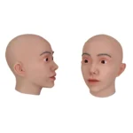 Ultra-realistic silicone mask headpiece for men to transform into women suitable for role-playing, masquerade balls, and cross-d - Image 5