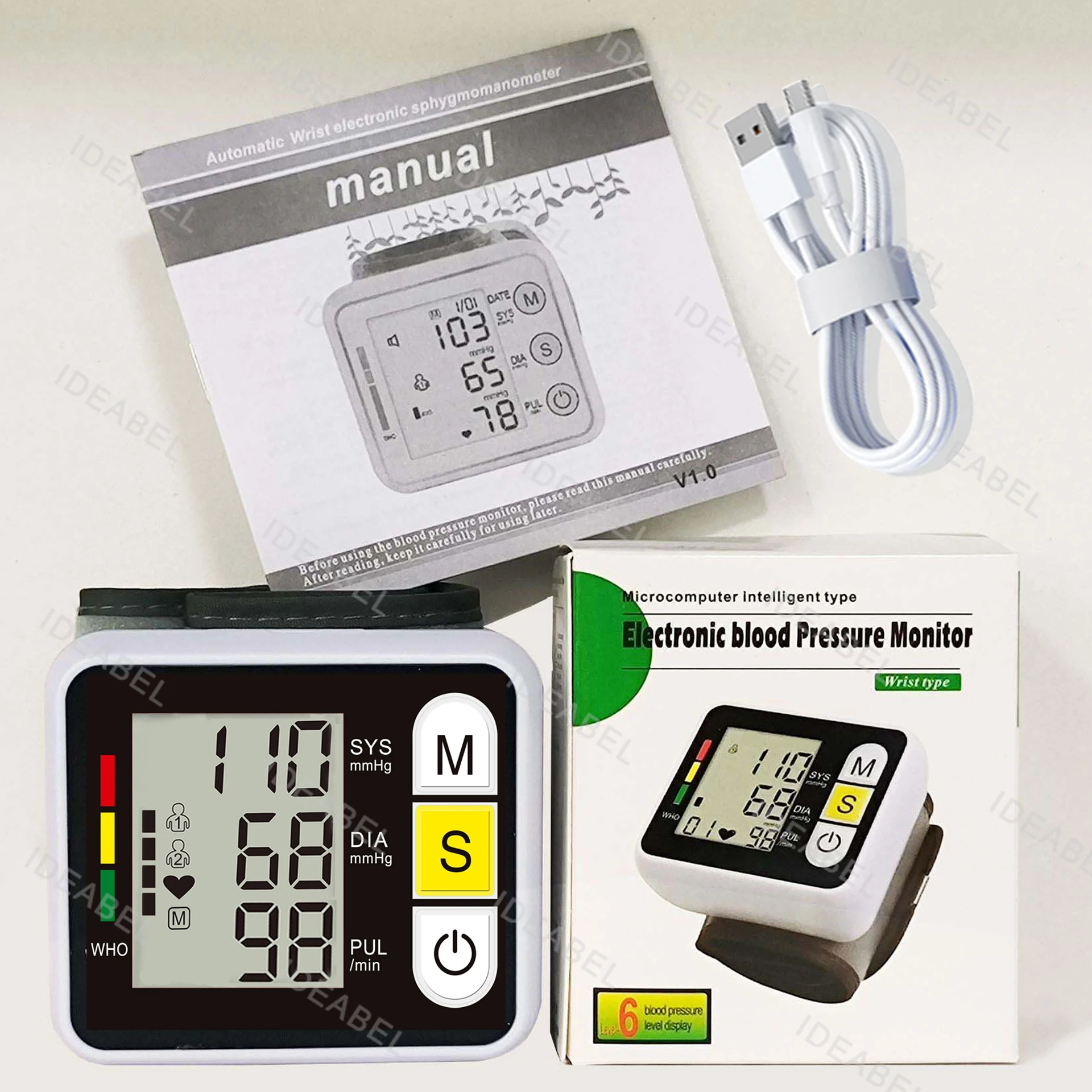 S4266fa5691cb499d8ada1c3885b85ecal.webp Digital Wrist Blood Pressure Monitor Medical Upper Arm Sphygmomanometer Automatic Tonometer Tensiometro Blood Pressure Meter - Image 1