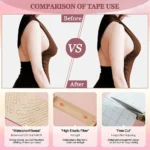 4Rolls Kinesiology Tape 5cm x 5m,Waterproof Athletic Tape for Pain Relief,Elastic Supports Tapes for Ankle Wrists Knees Joints - Image 4
