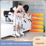 Patient Lift Transfer Chair,100KG Capacity Mobile Hoist for Elderly Disabled,MultiFunction as Bathing Commode Shower ToiletChair - Image 6