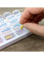 1 Piece Portable 31 Day Pill Organizer, Sealed Medication Container For Vitamins And Pills, Home Or Travel Pill Box - Image 4