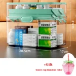Household Medicine Box Large-capacity Medicine Multi-layer Sorting Storage Box Portable Storage Box for Groceries - Image 11