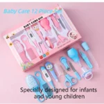 Brush, Nail Clipper Set, Food Grade Safe, Baby Medication Care Set, 12 Piece Baby Care Set, Baby Comb, Non-toxic, Easy to Clean