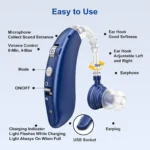 2025 NEW CHEAP Rechargeable Hearing Aid Wireless Portable BTE Elderly Hearing Aids Sound Amplifier Free Shipping