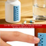 【SSummer10】Reusable Color-Coded Pill Organizer Attach-Medication Tracker Reminder System for Vitamin Bottles Schedule【SS】