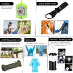 151-Piece Emergency Survival Kit with First Aid Gear, Tactical Tools for Outdoor Camping, Earthquake & Adventure Safety - Image 5
