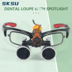 Dental Loupes Magnifier Laboratory Medical Magnifier Binocular Magnifier Headlight 5W Independent Inner Frame