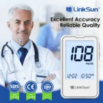 G-425-2 LinkSun Blood Glucose Meter Glucometer Blood Sugar Test Strips Lancets 5s Get Results Fast Testing Kit Diabetes Machine - Image 2