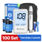 G-425-2 LinkSun Blood Glucose Meter Glucometer Blood Sugar Test Strips Lancets 5s Get Results Fast Testing Kit Diabetes Machine - Image 10