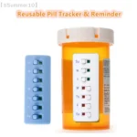 【SSummer10】Reusable Color-Coded Pill Organizer Attach-Medication Tracker Reminder System for Vitamin Bottles Schedule【SS】