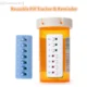 【SSummer10】Reusable Color-Coded Pill Organizer Attach-Medication Tracker Reminder System for Vitamin Bottles Schedule【SS】
