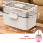 Household Medicine Box Large-capacity Medicine Multi-layer Sorting Storage Box Portable Storage Box for Groceries - Image 8