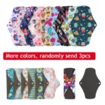 S+M+XL Reusable Menstrual Pads Bamboo-Charcoal Absorbency Panty Liner Women Period Panties Cloth Pad Washable Sanitary Napkins