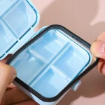 LargePill Box with Separate LayersPortable Travel Pill Organizer, Moisture-Proof Medicine Case for Vitamins Supplements & Medica