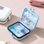 LargePill Box with Separate LayersPortable Travel Pill Organizer, Moisture-Proof Medicine Case for Vitamins Supplements & Medica