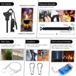 151-Piece Emergency Survival Kit with First Aid Gear, Tactical Tools for Outdoor Camping, Earthquake & Adventure Safety - Image 4