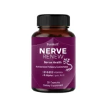 Nerve Support Supplements – Supports Healthy Nerve Function, Blood Flow, Circulation,Antioxidant,120 Capsules