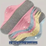 6Pc Washable Graphene Menstrual Cloth Pads Reusable Panty Liner Sanitary Pad Women Period Panties Pad Elderly and Postpartum