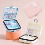 LargePill Box with Separate LayersPortable Travel Pill Organizer, Moisture-Proof Medicine Case for Vitamins Supplements & Medica