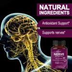 Nerve Support Supplements – Supports Healthy Nerve Function, Blood Flow, Circulation,Antioxidant,120 Capsules