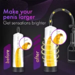 Male Penis Pump Manual Penis Enlarger Enhancement Erection SexToys For Man Vacuum Pump Big Dick Trainer Male Lasting Masturbator